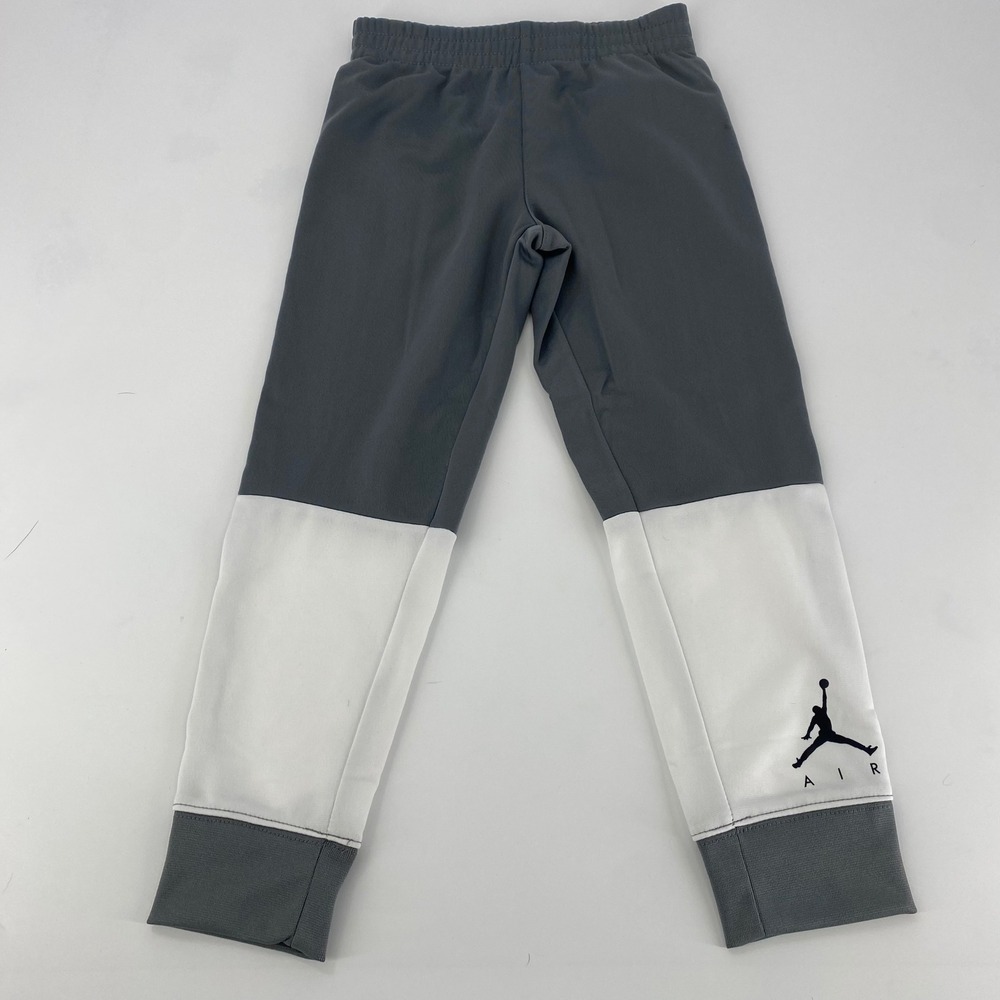 Kids Jordan Jogger Pants Gray White Size 6 Years M 110-116cm Athletic